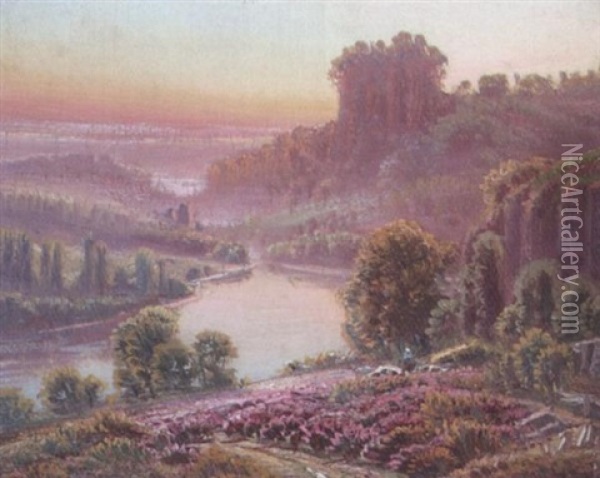 Vallee De La Correze Oil Painting - Gaston Anglade