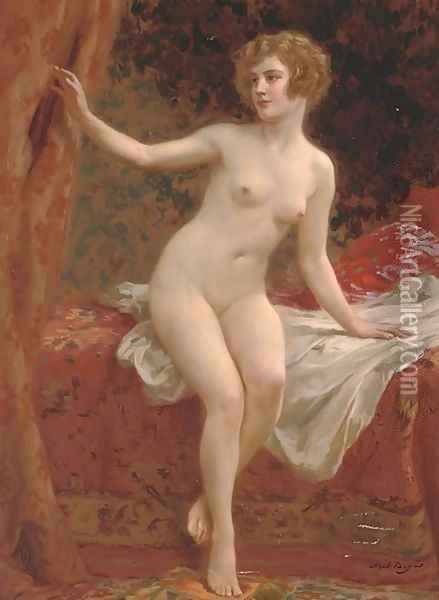 A beauty in the boudoir Oil Painting - Abel Dominique Boye