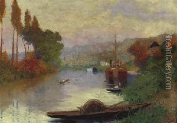 A Summer's Day At Dawn Oil Painting - Maurice Chabas