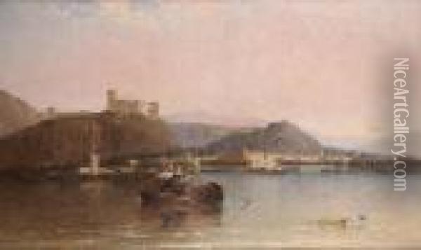 Arona-lago Maggiore Oil Painting - Arthur Joseph Meadows