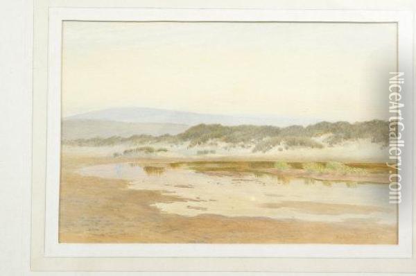 Dunes At Low Tide Oil Painting - William Egerton Hine