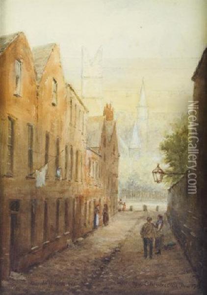 Chapter Place, St Patrick's Close Oil Painting - Alexander Williams