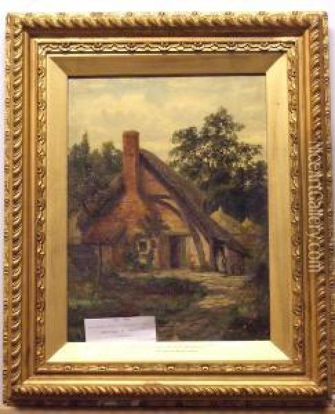 Hus Pa Landsbyggden. Oil Painting - Helen Mary Elizabeth Allingham