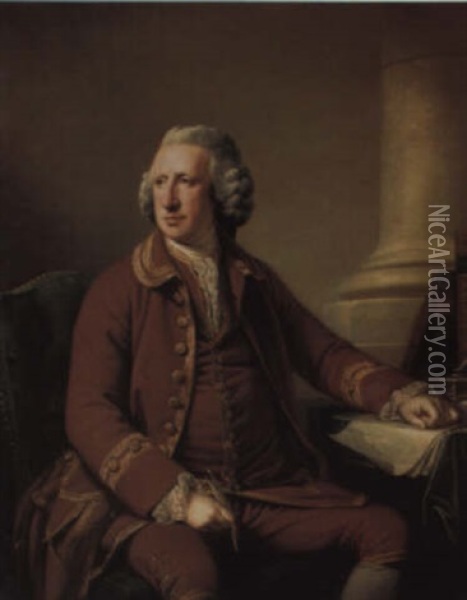 Portrait Of Charles Howard, 10th Duke Of Norfolk Oil Painting - Francis Cotes