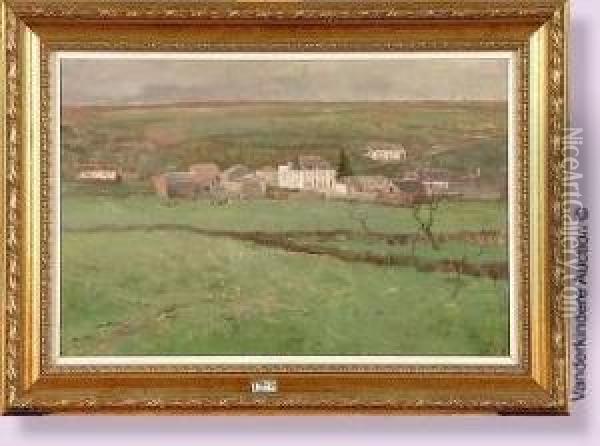 Paysage Du Namurois Oil Painting - Emile Charles Wauters