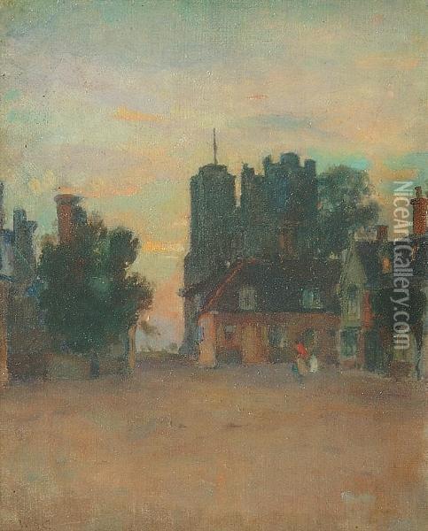 Orford Castle, Suffolk Oil Painting - William Benjamin Chamberlain