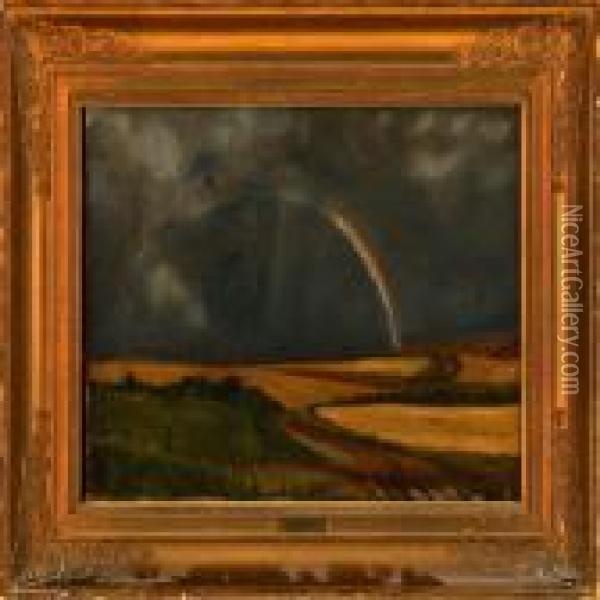 A Rainbow Oil Painting - Vilhelm Peter C. Kyhn