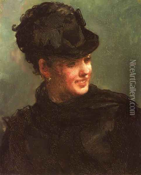 Portrait of Emily Tuckerman Oil Painting - William Morris Hunt