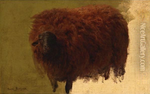 Large Wooly Sheep Oil Painting - Rosa Bonheur