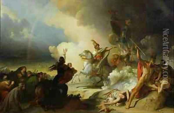Saladin I 1138-93 in Jerusalem Oil Painting - Alexandre Evariste Fragonard