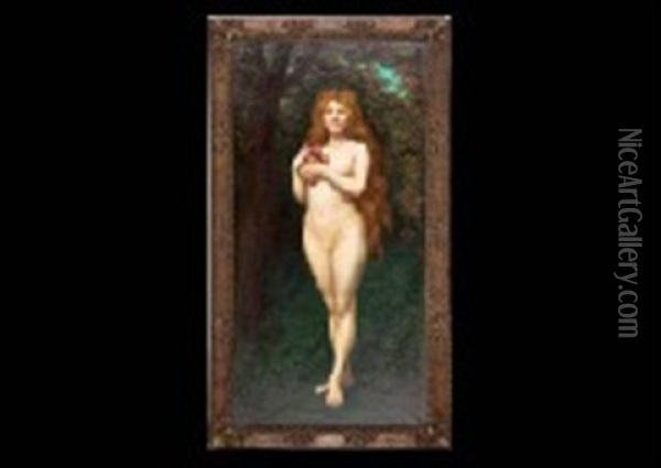 Eve Moderne Oil Painting - Jules Armand Hanriot