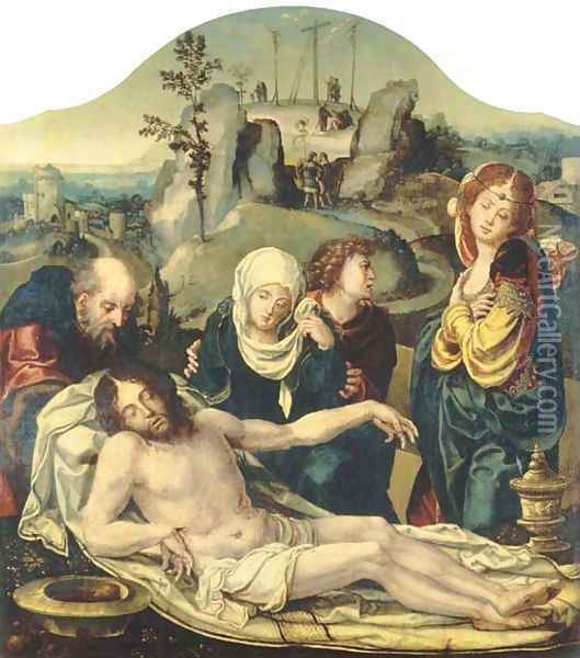 The Lamentation Oil Painting - Pieter Coecke Van Aelst