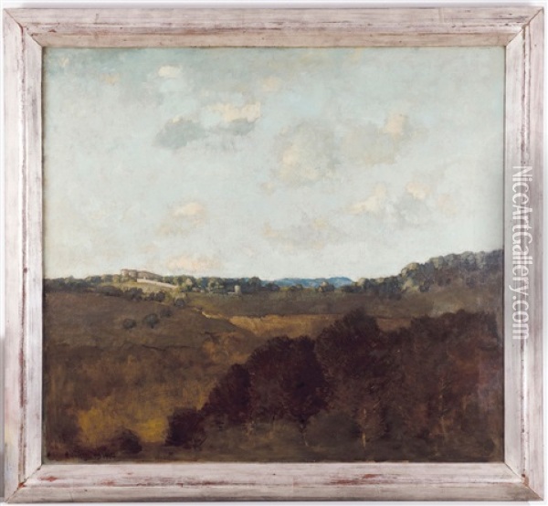 Landschaft Oil Painting - Hermann Voeckerling