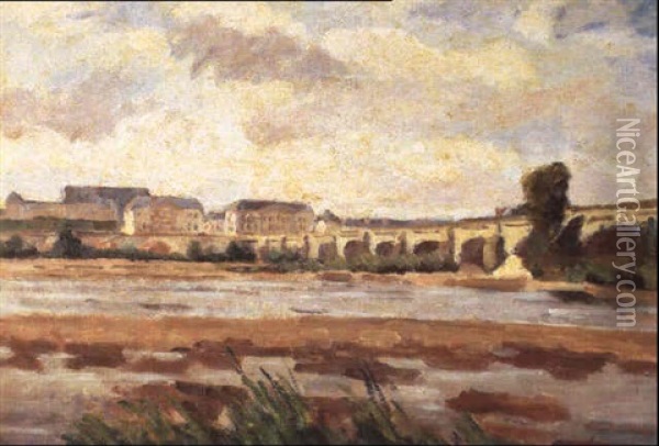Bord De Loire Oil Painting - Abel Louis Alphonse Lauvray