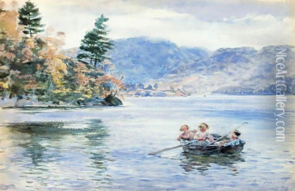 Boating At Loch Ard Oil Painting - William McTaggart