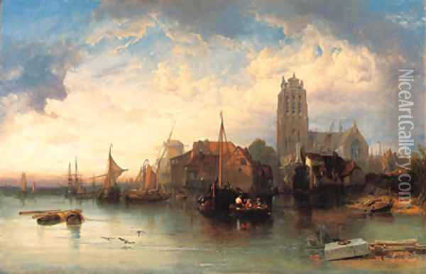 Dordrecht Oil Painting - William Clarkson Stanfield