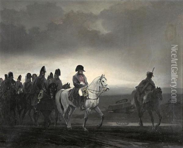 Napoleon Seguido Por Su Tropa Oil Painting - Marcelino Unceta Y Lopez