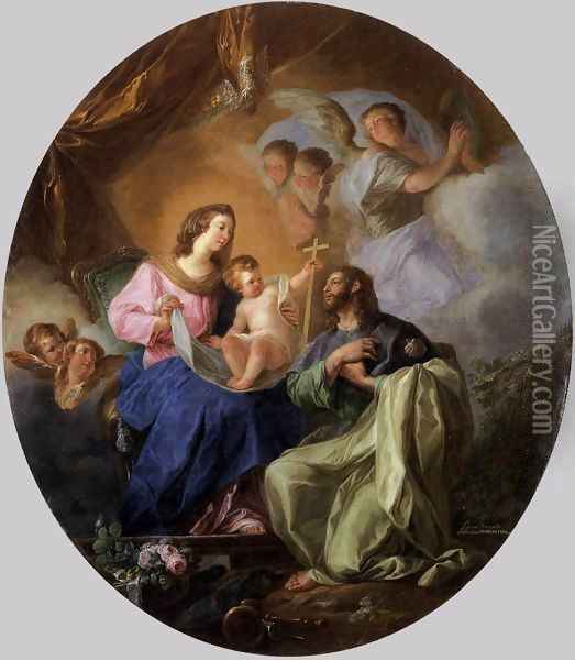 Virgin and Child with St James the Great Oil Painting - Luis Paret Y Alcazar