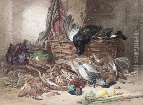 The Gamekeeper's Parlour Oil Painting - James Jnr Hardy
