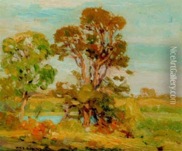 Conecticut Landscape Oil Painting - William S. Robinson