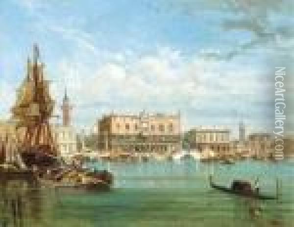 Il Bacino Di San Marco, Venezia Oil Painting - Felix Ziem