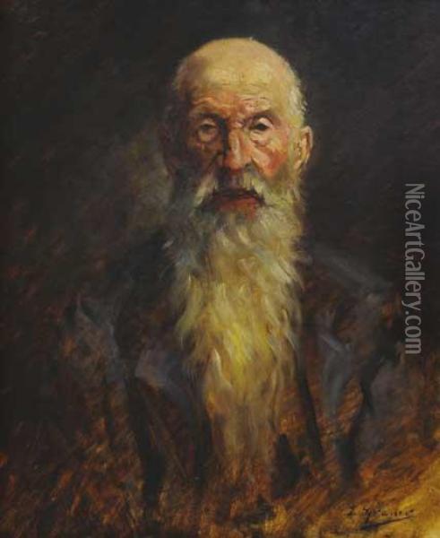 Anciano Oil Painting - Luis Graner Arrufi