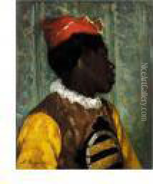 The Page Boy Oil Painting - Ferdinand Victor Leon Roybet