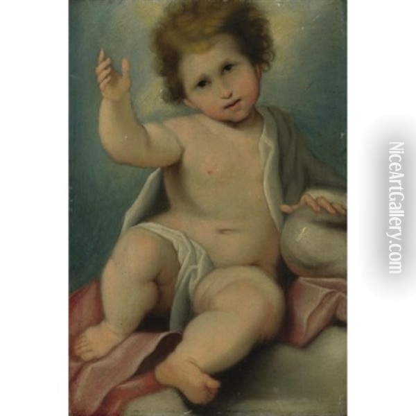 The Infant Christ Oil Painting - Antonio (il Sordo) Viviani