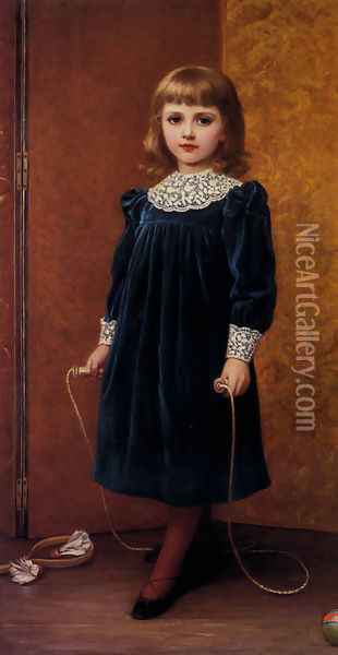 A Portrait Of Dora Oil Painting - Kate Perugini