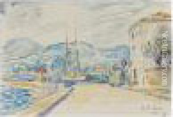 Executed In Sainte-maxime In November 1899. Oil Painting - Paul Signac