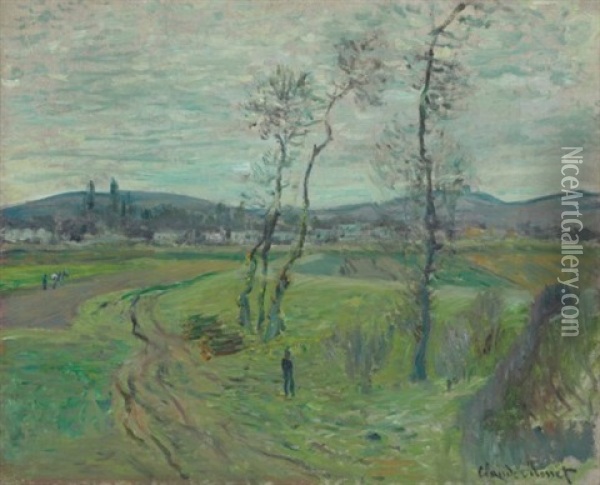 La Plaine De Gennevilliers Oil Painting - Claude Monet