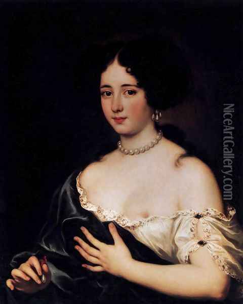 Maria Mancini as Cleopatra Oil Painting - Jacob Ferdinand Voet
