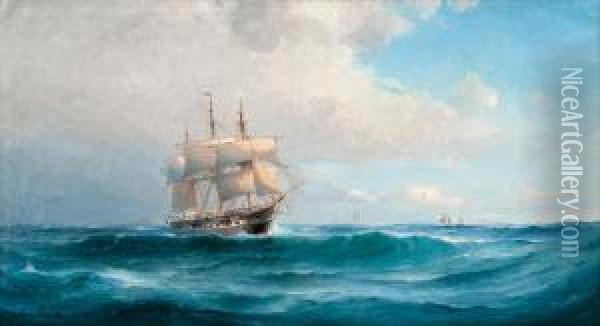 Sea Landscape Oil Painting - Otto Ludvig Richarde