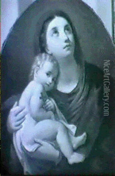 Madonna Mit Kind Oil Painting - Carlo Cignani