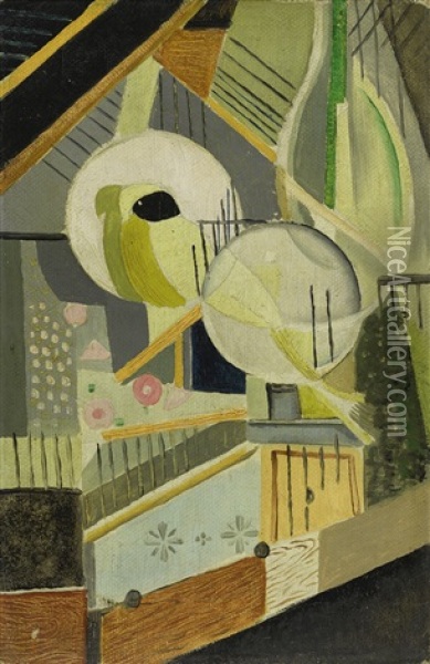 Oiseaux No. 4 Oil Painting - Angel Zarraga