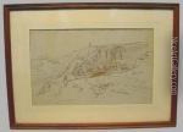 View Of Gabri Oil Painting - Edward Lear