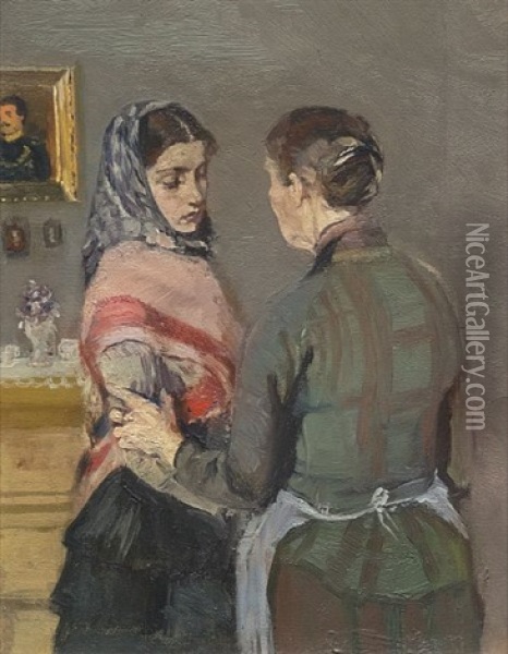 Formaning Oil Painting - Christian Krohg