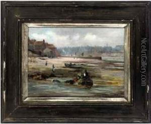 Fast Sands, Whitby Oil Painting - Edward Packard