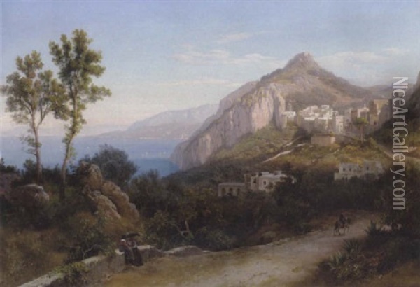 Parti Fra Capri Oil Painting - Carl Maria Nicolaus Hummel