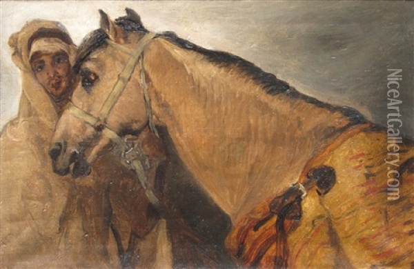 Usine Oil Painting - Gustave Achille Guillaumet