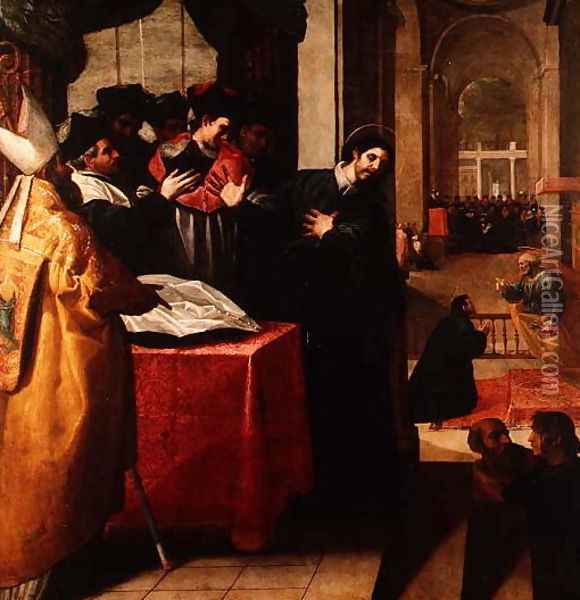 St. Jean de Matha Renounces his Doctorate Oil Painting - Vincenzo Carducci