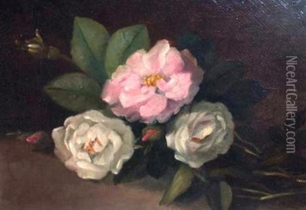 Cherokee Roses Oil Painting - Anna Elizabeth Hardy