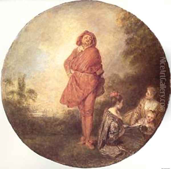L-Orgueilleux Oil Painting - Jean-Antoine Watteau