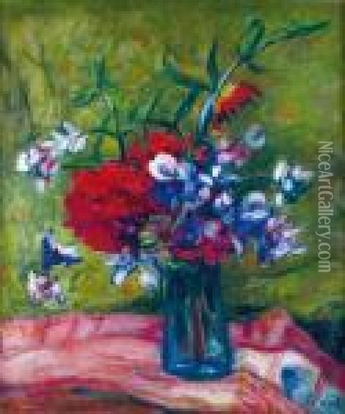 Bouquet Champetre Oil Painting - Jean Peske
