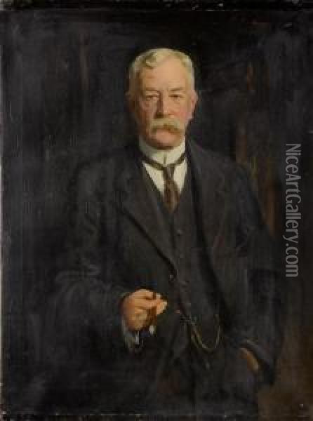 Portrait Eines Mannes. 1915. Oil Painting - Reginald Grenville Eves