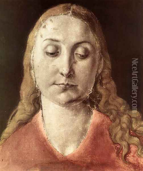Head of a Woman Oil Painting - Albrecht Durer