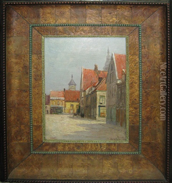 Veurne Oil Painting - Prosper Joseph Pierre de Wit