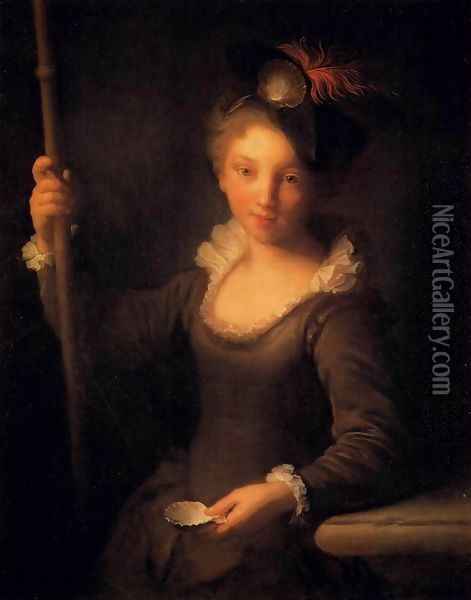 Young Pilgrim Girl Oil Painting - Jean-Alexis Grimou