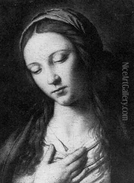 Mary Magdalene Oil Painting - Giovanni Battista Salvi (Il Sassoferrato)