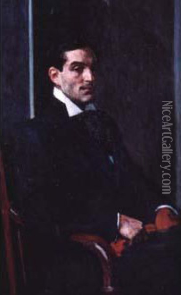Portrait D'homme (1899) Oil Painting - Charles Francois Prosper Guerin